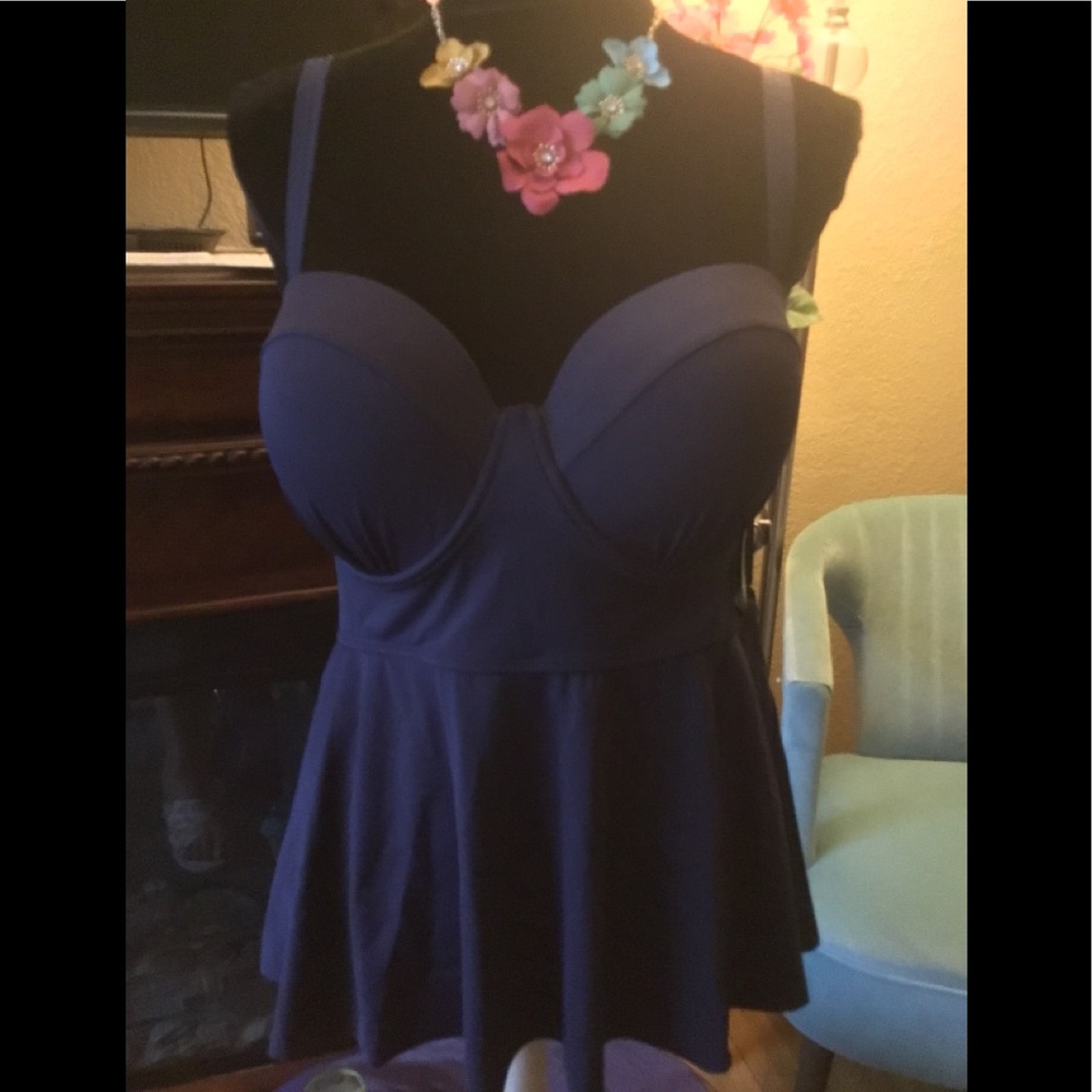 LOWEST🌺 NWT TORRID 2X (D/DD) MOLDED BRA CUPS SWIM TOP - Picture 7 of 15
